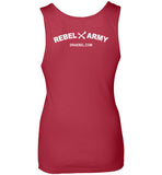 Lady Rebel Skull Tank Shirt