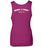 Lady Rebel Skull Tank Shirt